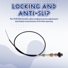 VCGTX06 Vernier Adjustable Lock Cable for PTO or Dump Industrial Commercial and Household Applications Throttle Cables