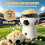1set  Popcorn Maker, Fully Automatic Home Popcorn Maker, Excellent Gift for Kids, European Standard Plug EU Plug 5