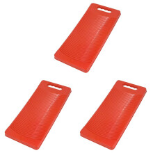 3X Plastic Rectangle Washboard Wash Clothes Board 50cm Long Red, Green, Random