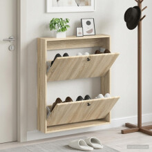 vidaXL Wandmontierter Schuhschrank BREDA 71 x 17 x 86 cm Holzwerkstoff