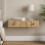 VidaXL vidaXL Wall-Mounted Side Table Artisan Oak 87.5 x 34.5 x 17 cm 1