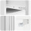 VidaXL vidaXL Wall-Mounted Side Table High Gloss White 87.5 x 34.5 x 17 cm 8