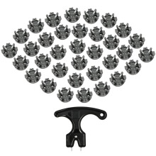Kit de Substituição de Cravos de Golfe com 35 Peças e 1 Chave para Cravos, Cravos para Botas de Futebol