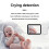 Monitor de Bebê de 3,5 Polegadas com Tela Colorida, Detecção de Temperatura e Som, Interfone com Vídeo, Visão Noturna e Vigilância de Segurança 6