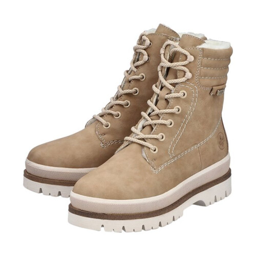 Rieker Bottine à Lacets et Zip Rieker Morelia - Beige 2