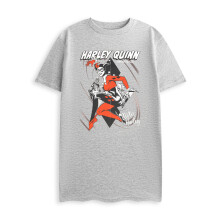 (Small) DC Comics Harley Quinn Short Sleeved T-Shirt (Unisex Grey)