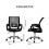 Ergonomic Mesh Home Office 2sets Chairs Computer Desk Chair Swivel Adjustable Height 2