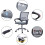 Ergonomic Mesh Home Office 2sets Chairs Computer Desk Chair Swivel Adjustable Height 4