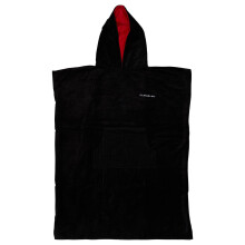 (One Size, Jet Black) Quiksilver Mens Beach Towel Hooded Beach Towel