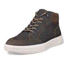 (10.5-11 UK (45EU), Dark Clay) ECCO Mens Move Leather Ankle Boots