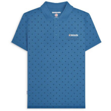 (3XL, Dark Blue/Navy) Lambretta Mens Target AOP Premium Short Sleeve Cotton Casual Polo Shirt