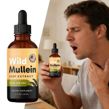 All-Natural Mullein Drops With Ginger & Lemon For Lung Cleanse