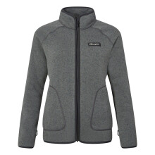 (8, Jet Black/Cavern) Berghaus Womens Asterby Interactive Full Zip Fleece