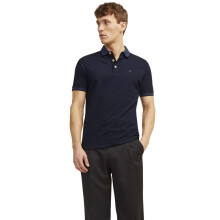 (M, Dark Navy) Jack & Jones Mens Paulos Short Sleeve Polo Shirt