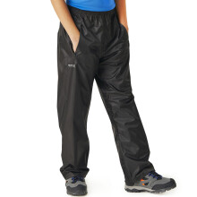 (5-6 Years, Black) Regatta Unisex Kids Stormbreak Outdoor Waterproof Walking Overtrousers
