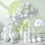 Kit de Arco de Globos Blancos, Suministros de Corona de Globos de Látex 5