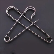 50Pcs 10cm Safety Pins Paper Clip DIY Sewing Tool Silver Metal Needles Large Safety Pin Brooch Accessories