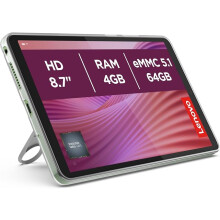 Lenovo Tab One Android Tablet | 8.7 inch HD Display | MediaTek Helio G85 | 4GB RAM | 64GB eMMC 5.1 | USB-C | Wi-Fi 5 | Clear Case Included |