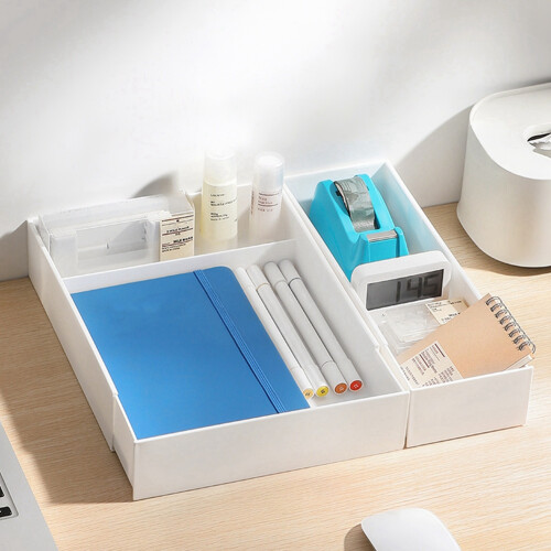 Pull-Out Cabinet Organizer Kitchen Sliding Cabinet Basket Organizer Retractable Drawer Dividers Storage Box Rectangle 2