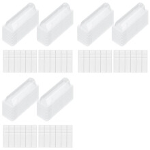 180Pcs Lip Balm Pouches Clear Plastic Clear Lipstick Money Holder Plastic Domes with Double Side Tape for DIY Crafts