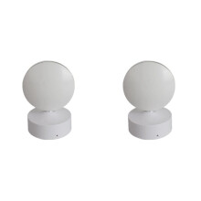 2X 6W 360 Grad LED Lampe LED Fensterbank Türrahmen Wandleuchte für Schlafzimmer Flur Gang Bar Treppe Weiß, Warmes Licht