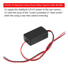 6X 12V Car Rear View Camera Rectifier Relay Capacitor Filter Connector for Rear View Lens Anti-Interference Ballast