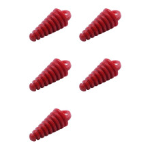 5X Uitlaatpijp Uitlaatdemper Wasplug voor Motorfiets Crossmotor ATV Quad 2 4-Takt, Rood