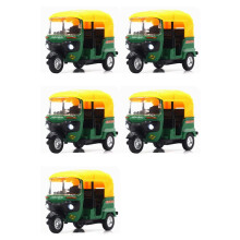5X High Simulation Indian Tricycle Cars Toy India Pull Back Light Sound Motorcycle Toys Car Green