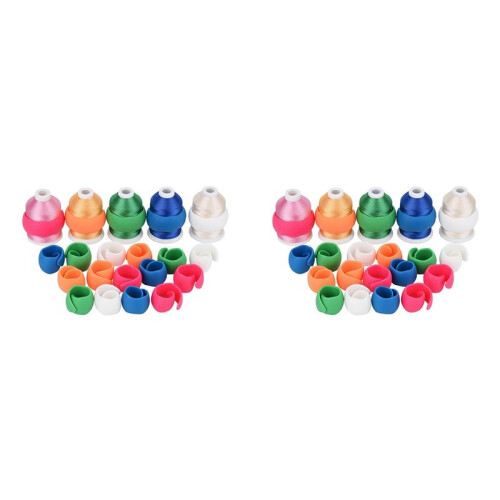 40Pcs Thread Holder/Spool Huggers Keep Thread Spool Neat&Organized for Sewing and Embroidery Machine Thread Spools