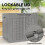 73L Waterproof Outdoor Storage Box with Handles 5