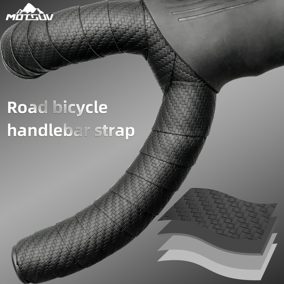 Photos - Grip & Bar End MOTSUV Road Bicycle Bar Tape Cycling Cork Shockproof Sport Handlebar Bandage EVA Wrap Bent Bar Tape+2 Bar Plug Bike Accessor