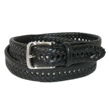 Tommy Hilfiger Men's Burnished Handlaced 32 mm Belt