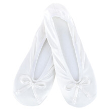 Isotoner Women's Satin Classic Ballerina Slippers