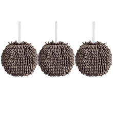 Essuie-Mains de Cuisine, Essuie-Mains Absorbant Non Pelucheux, pour Salle de Bain, Joli Mouchoir de Lavage des Mains, Essuie-Mains Ă Suspendre, Gris