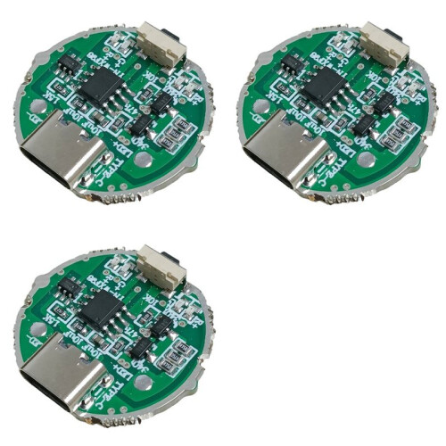 3X Side Press Strong Light Flashlight Driver Board  Circuit Board USB Interface Circuit Board DIY Accessories 10W