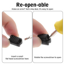 25er-Pack Drahtenden für Reißverschlussschieber, DIY-Ersatz-Reißverschlussverschlüsse für Rucksäcke, Quick TieFree-Schnürsenkel