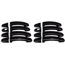 16 Piezas Coche ABS Negro Brillante 4 Cubiertas de Manija de Puerta para Focus Escape Ranger 2013 2014 2015 2016 2017 2018
