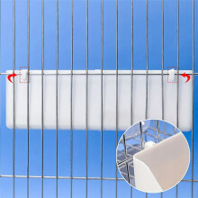 Tragbarer Vogelfutterspender mit Doppelschlitzgitter-Design zum Aufhängen Von Vogelfutter und Vogelkäfig-Wasserbehälter