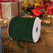 Velvet Ribbon 50 Yards 10mm Gift Flower Packaging Bow DIY Handmade Crafts Decoration Clothing Sewing Accessories