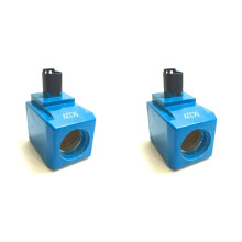 2X 12V for JCB Backhoe 3CX 4CX 5CX Loader Transmission Solenoid Coil Round Pin 25/221054 25-221054 25221054 71720142
