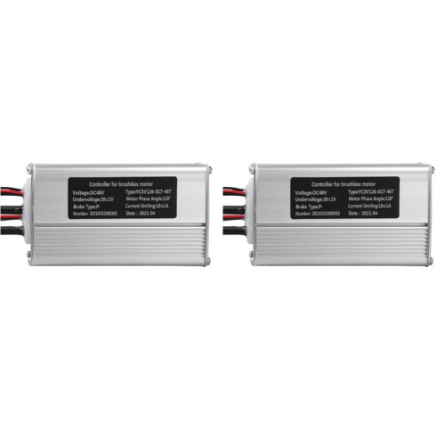 2X Electric Bikes Sine Wave Controller 48V 500W 18A Brushless Motor Controller for Bafang Protocol Instrument