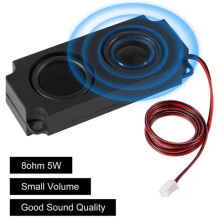 Altavoz de 5 Vatios y 8 Ohmios, Altavoz de Doble Cavidad de Rango Completo para Máquinas Publicitarias con Interfaz JST-PH de 2,5 mm y 2 Pines