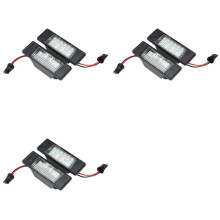 6Pcs 18Leds License Plate Lights Plastic for Qashqai X-Trail Juke Primera Bright Led Number Licence Plate Light
