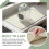 Sliding Tray Mat for Bottle Washer, Silicone Countertop Protector with Drip Drying Pad 5
