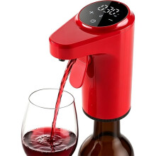 Distributeur de Vin Électrique avec Aérateur, Machine Distributeur de Vin Automatique avec Contrôle de Versement Ajustable de 1 à 999 ML, Rouge