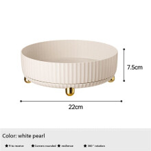 2X Estante Giratorio para Almacenamiento de Cocina, Estante para Condimentos, Caja para Condimentos, Plato Giratorio para el Hogar, Estante de