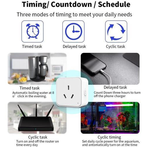For  Socket Power Strips WiFi Multi-Function Intelligent Outlet Wireless Remote Timing Support Aleax AU Plug