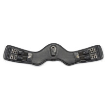 (26in, Black) Velociti Lusso Leather Horse Dressage Girth