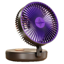 New Rechargeable 3IN1 Multifunctional Portable Fan Wall Mounted Fan 90 Folding Fan 4 Gears with Warm Night Light