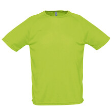 (M, Apple Green) SOLS Mens Sporty Short Sleeve Performance T-Shirt
